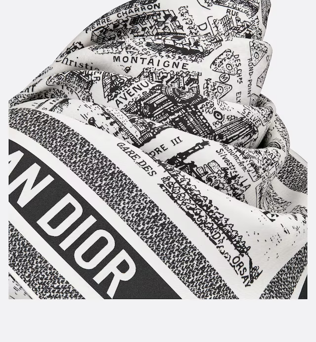PLAN DE PARIS 90 SQUARE SCARF